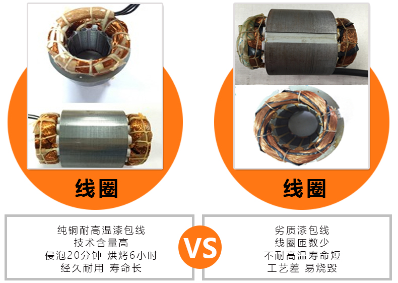 普田振動(dòng)電機線(xiàn)圈對比圖